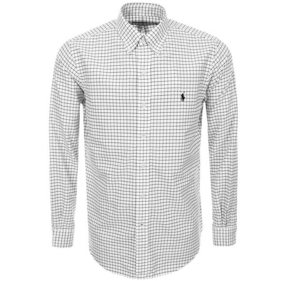 Polo Ralph Lauren Shirt Men Long Sleeve Button Down Plaid 16, 34-35 - Picture 1 of 5